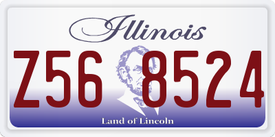 IL license plate Z568524