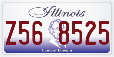 IL license plate Z568525