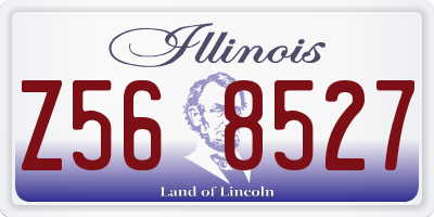 IL license plate Z568527