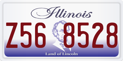 IL license plate Z568528