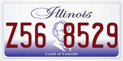 IL license plate Z568529