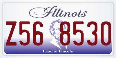 IL license plate Z568530