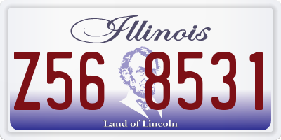 IL license plate Z568531