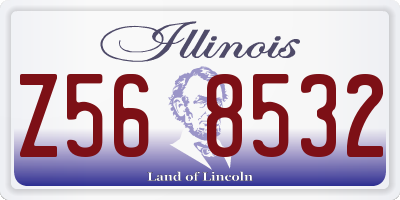 IL license plate Z568532