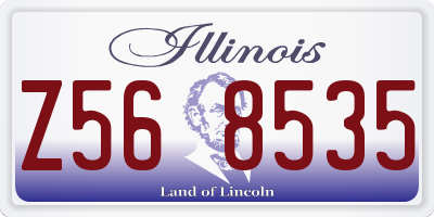 IL license plate Z568535