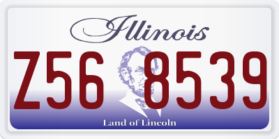 IL license plate Z568539