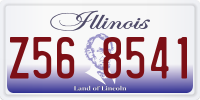 IL license plate Z568541
