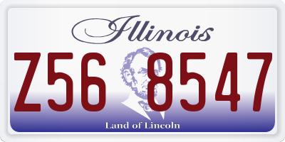 IL license plate Z568547