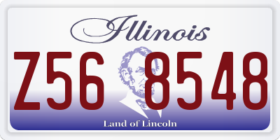 IL license plate Z568548