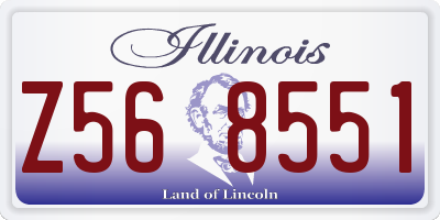IL license plate Z568551