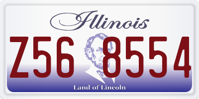 IL license plate Z568554