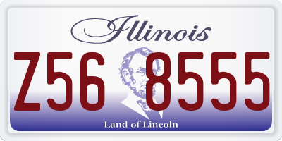 IL license plate Z568555