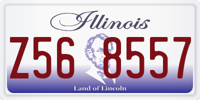 IL license plate Z568557