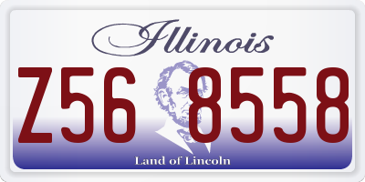 IL license plate Z568558