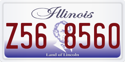 IL license plate Z568560