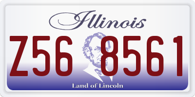 IL license plate Z568561