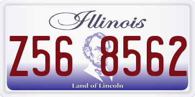 IL license plate Z568562