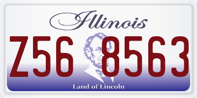 IL license plate Z568563