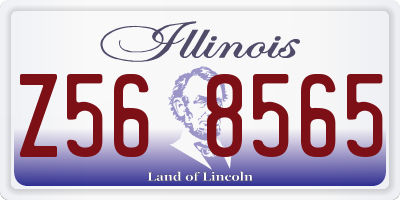 IL license plate Z568565