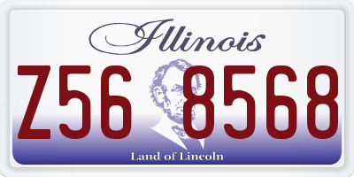 IL license plate Z568568