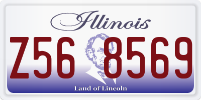 IL license plate Z568569