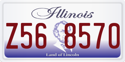 IL license plate Z568570