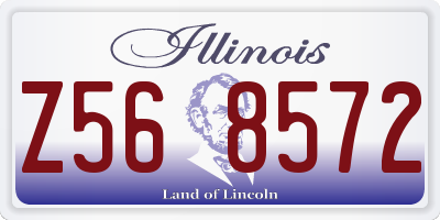 IL license plate Z568572