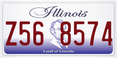 IL license plate Z568574