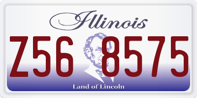 IL license plate Z568575