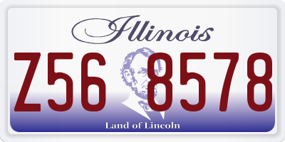 IL license plate Z568578