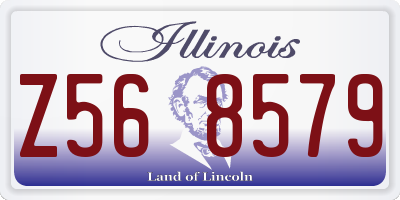IL license plate Z568579