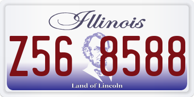 IL license plate Z568588