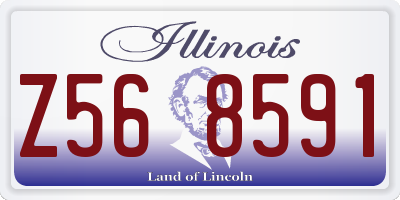 IL license plate Z568591