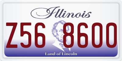 IL license plate Z568600