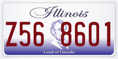 IL license plate Z568601