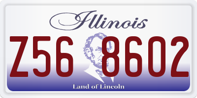 IL license plate Z568602