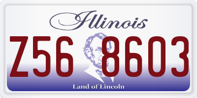 IL license plate Z568603