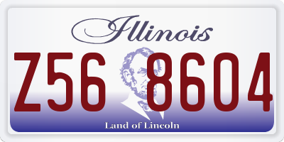 IL license plate Z568604