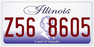 IL license plate Z568605