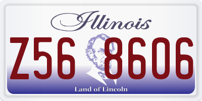 IL license plate Z568606