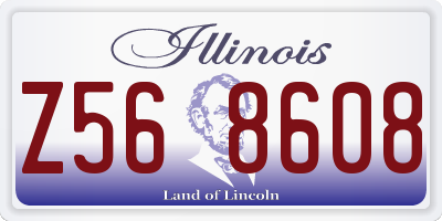 IL license plate Z568608
