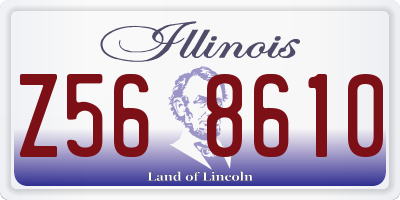 IL license plate Z568610