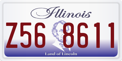 IL license plate Z568611