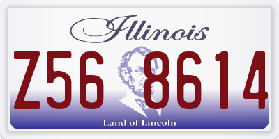 IL license plate Z568614
