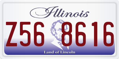 IL license plate Z568616