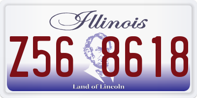 IL license plate Z568618
