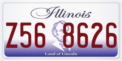 IL license plate Z568626