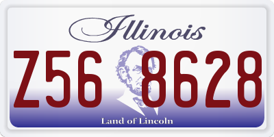 IL license plate Z568628