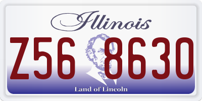 IL license plate Z568630