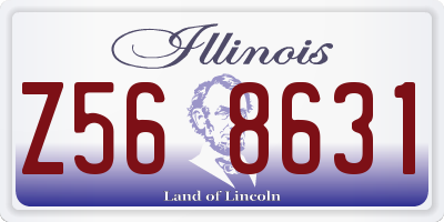 IL license plate Z568631